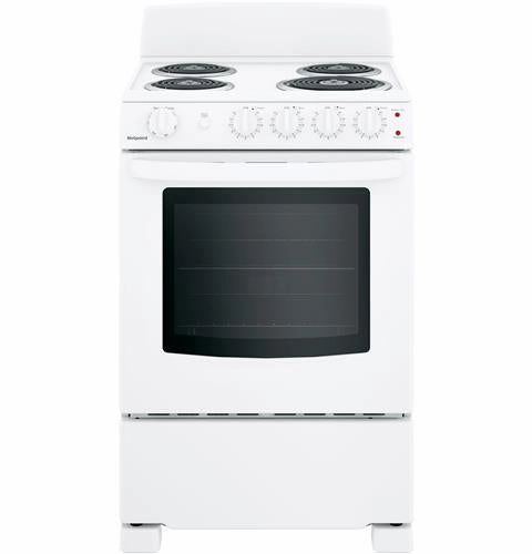 HOTPOINT® 24" ELECTRIC FREE-STANDING FRONT-CONTROL RANGE