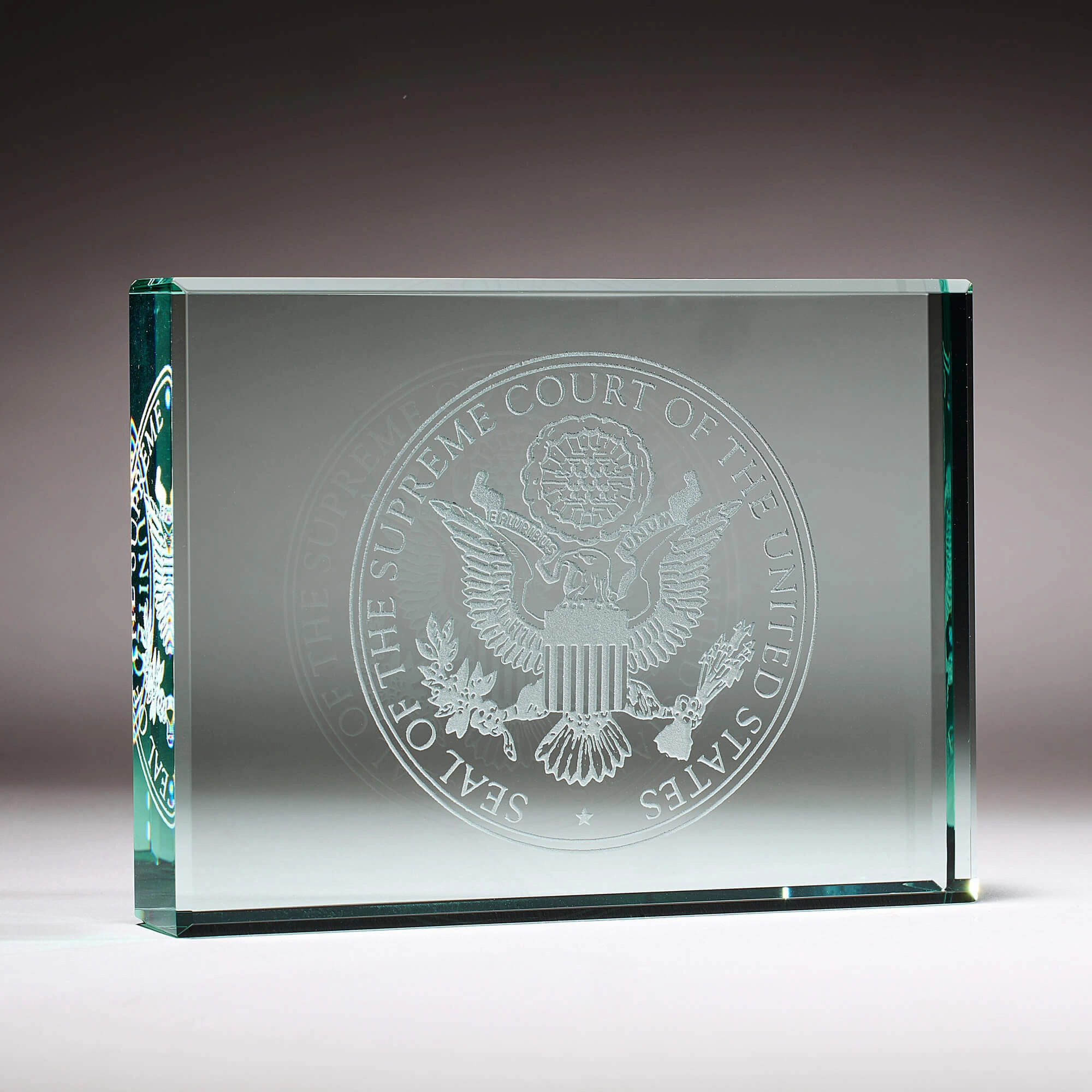 Jade Supreme Court Seal Paperweight