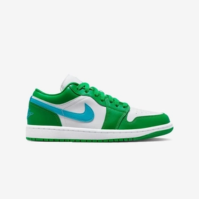 Jordan | AIR JORDAN 1 LOW  { LUCKY GREEN/AQUATONE-WHITE