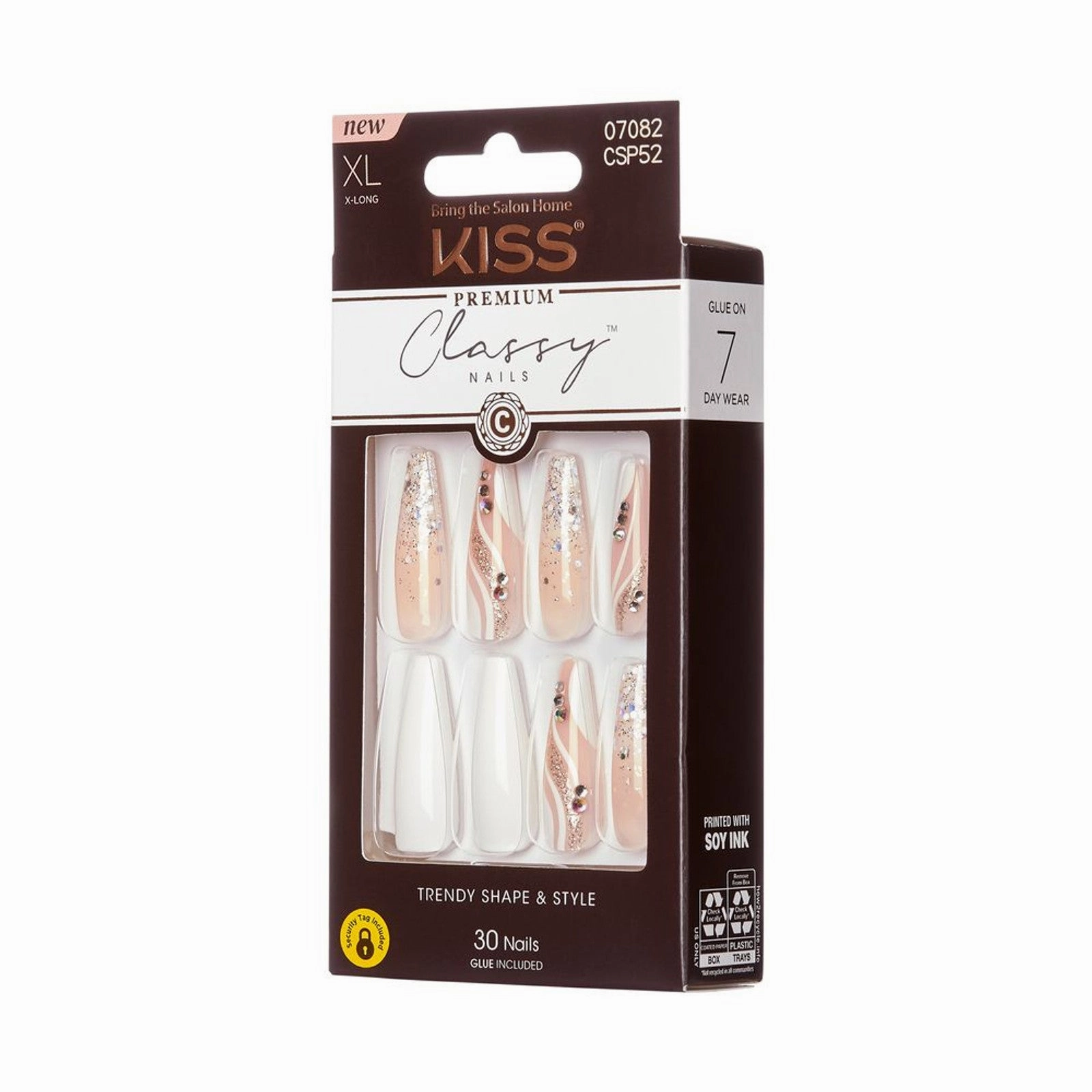 Kiss Classy Premium Trendy Shape & Style Nails. XL [CSP52]