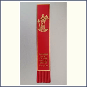 Lady Justice Leather Bookmarks