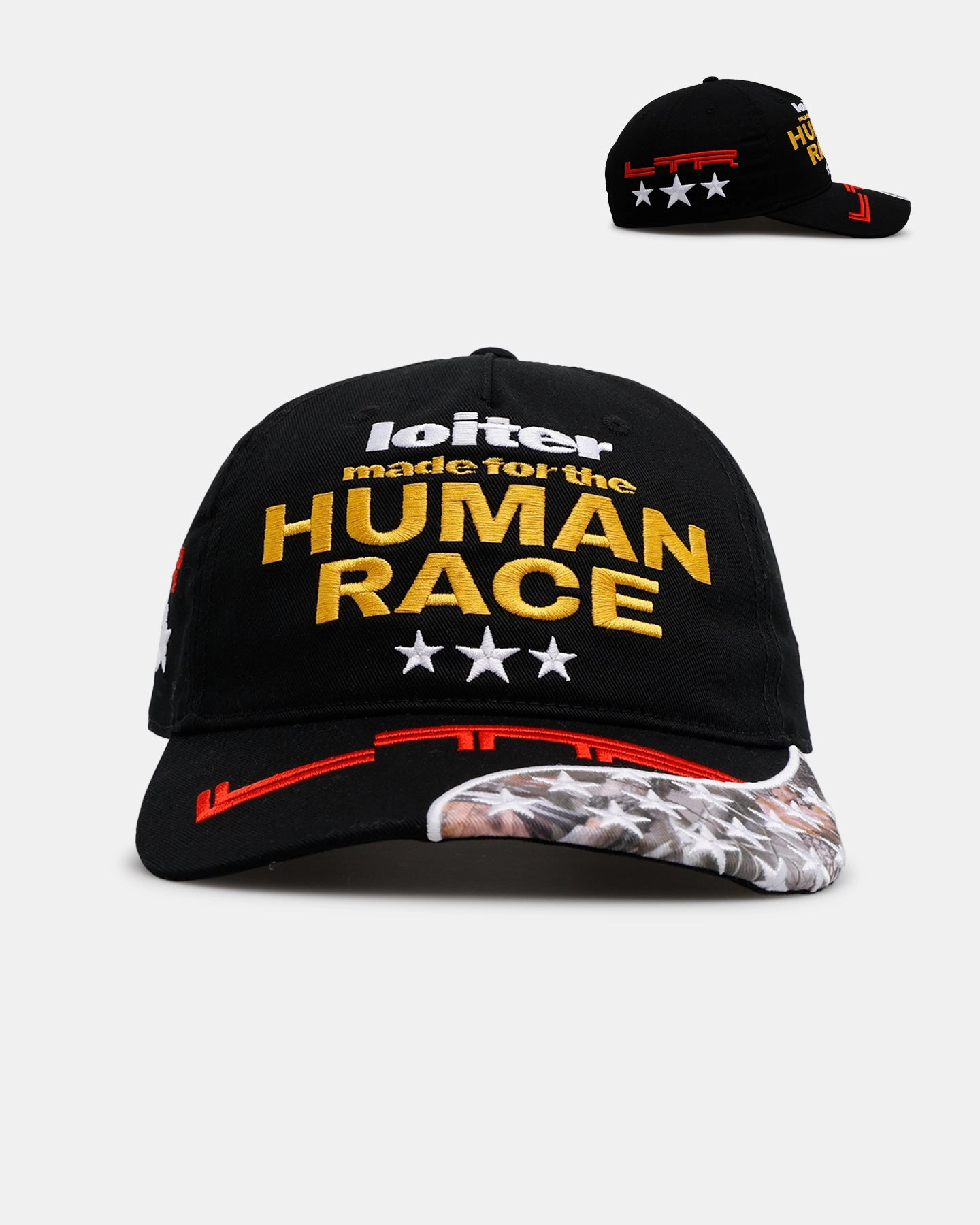 Loiter Neo Military Snapback Hat Black