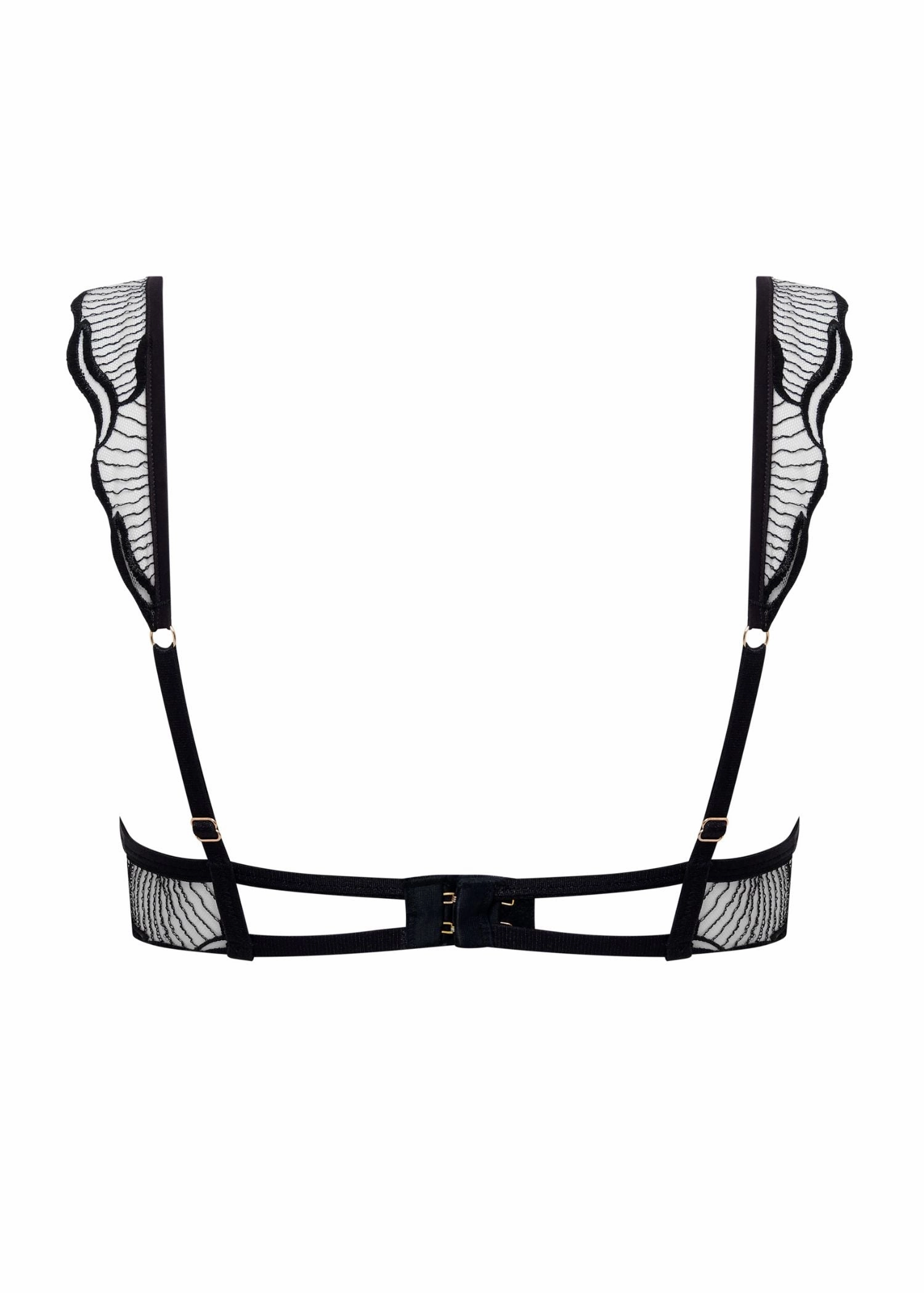 Marabel Wired Bra (Black/Sheer)