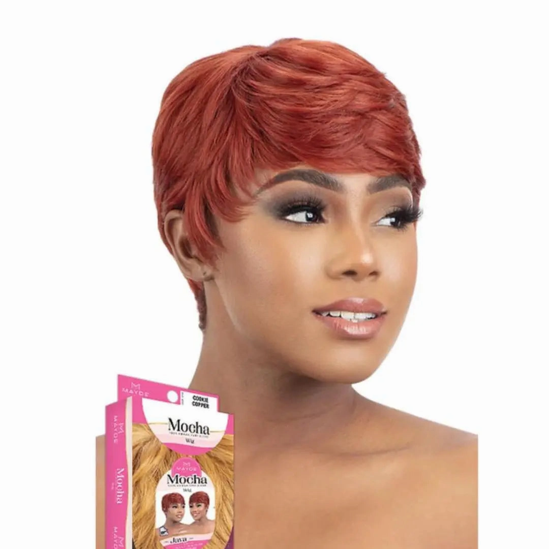 Mayde Beauty Mocha 100% Human Hair Blended Wig - Java