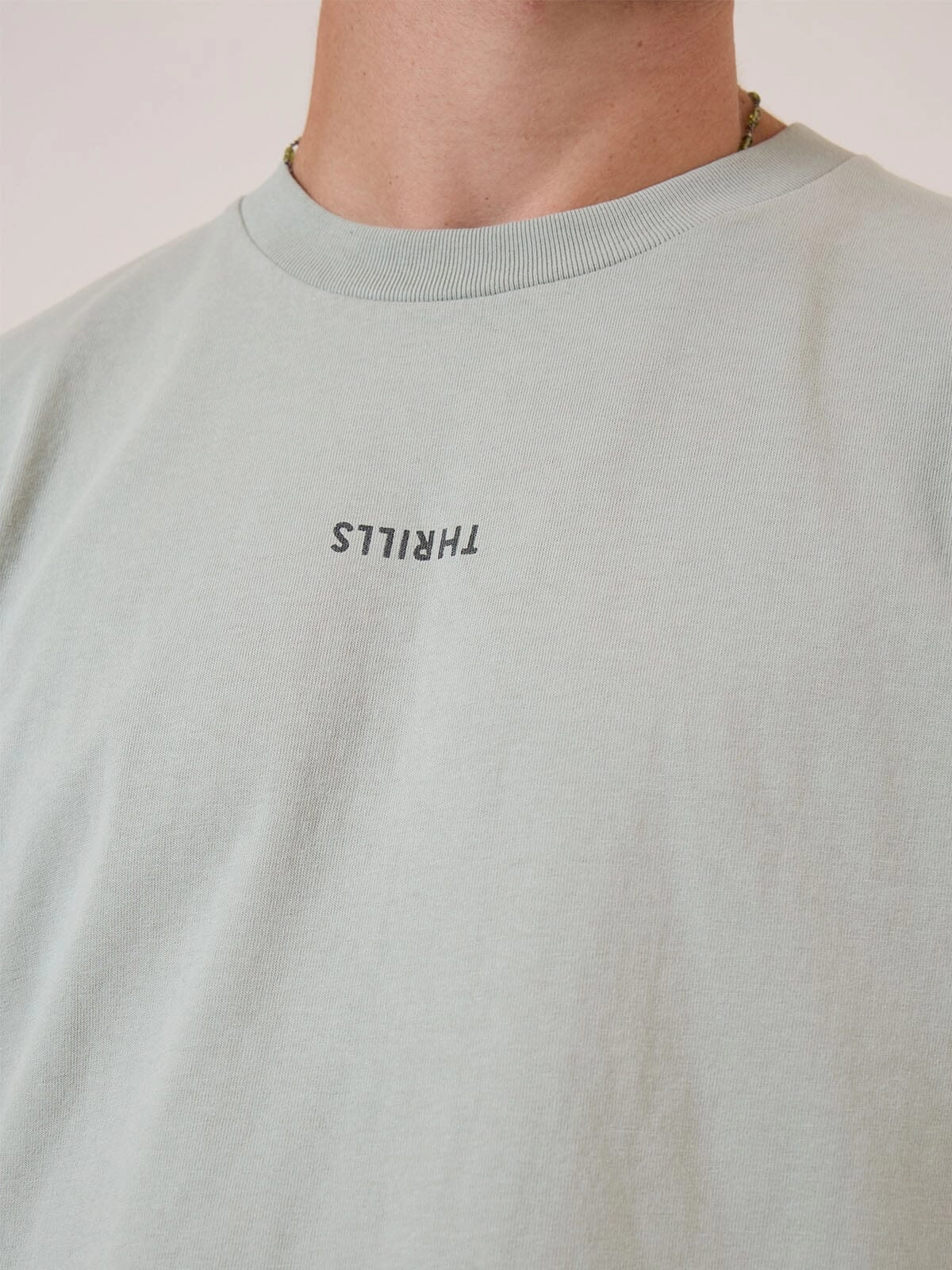 Minimal Thrills Heavy Weight Merch Fit Tee - Sage Grey