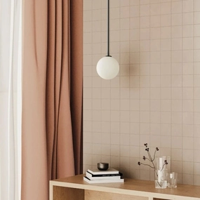 Minimalist Blown Glass Orb Pendant