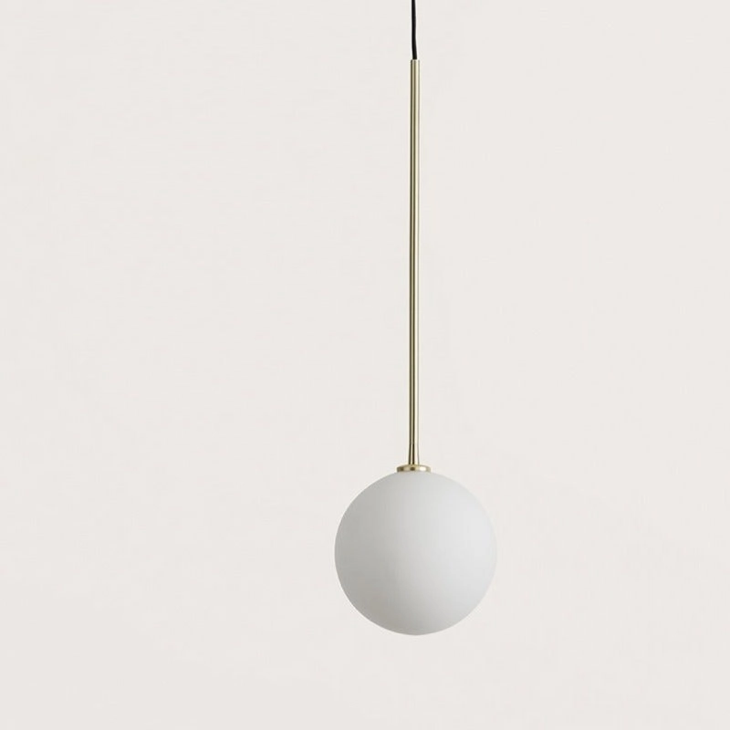 Minimalist Blown Glass Orb Pendant