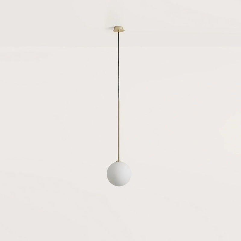 Minimalist Blown Glass Orb Pendant