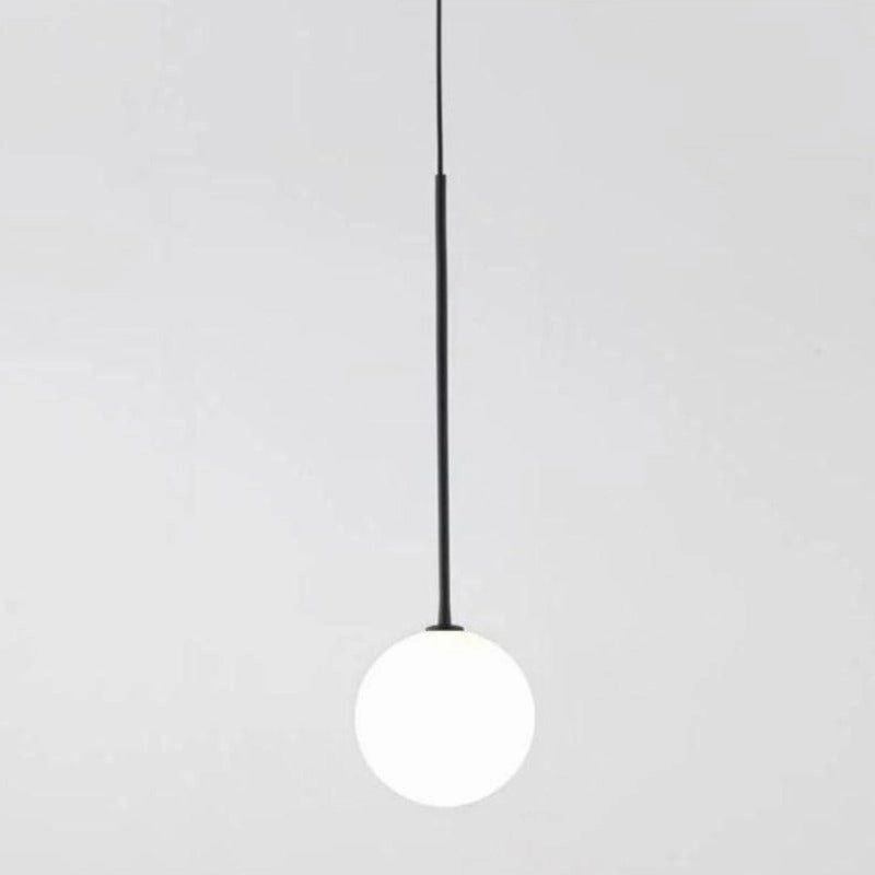 Minimalist Blown Glass Orb Pendant