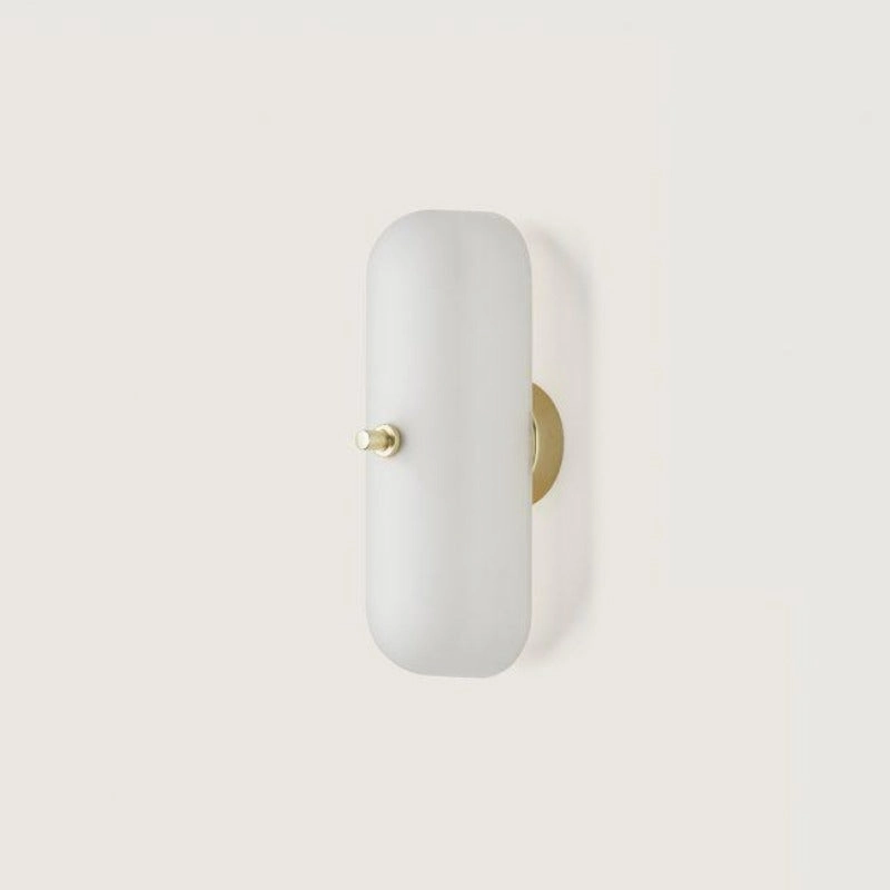 Minimalist Opal Oval Wall Light