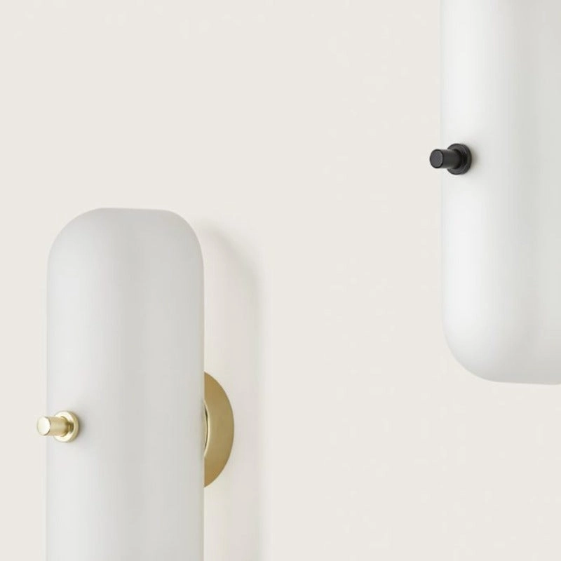 Minimalist Opal Oval Wall Light