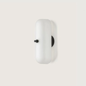 Minimalist Opal Oval Wall Light