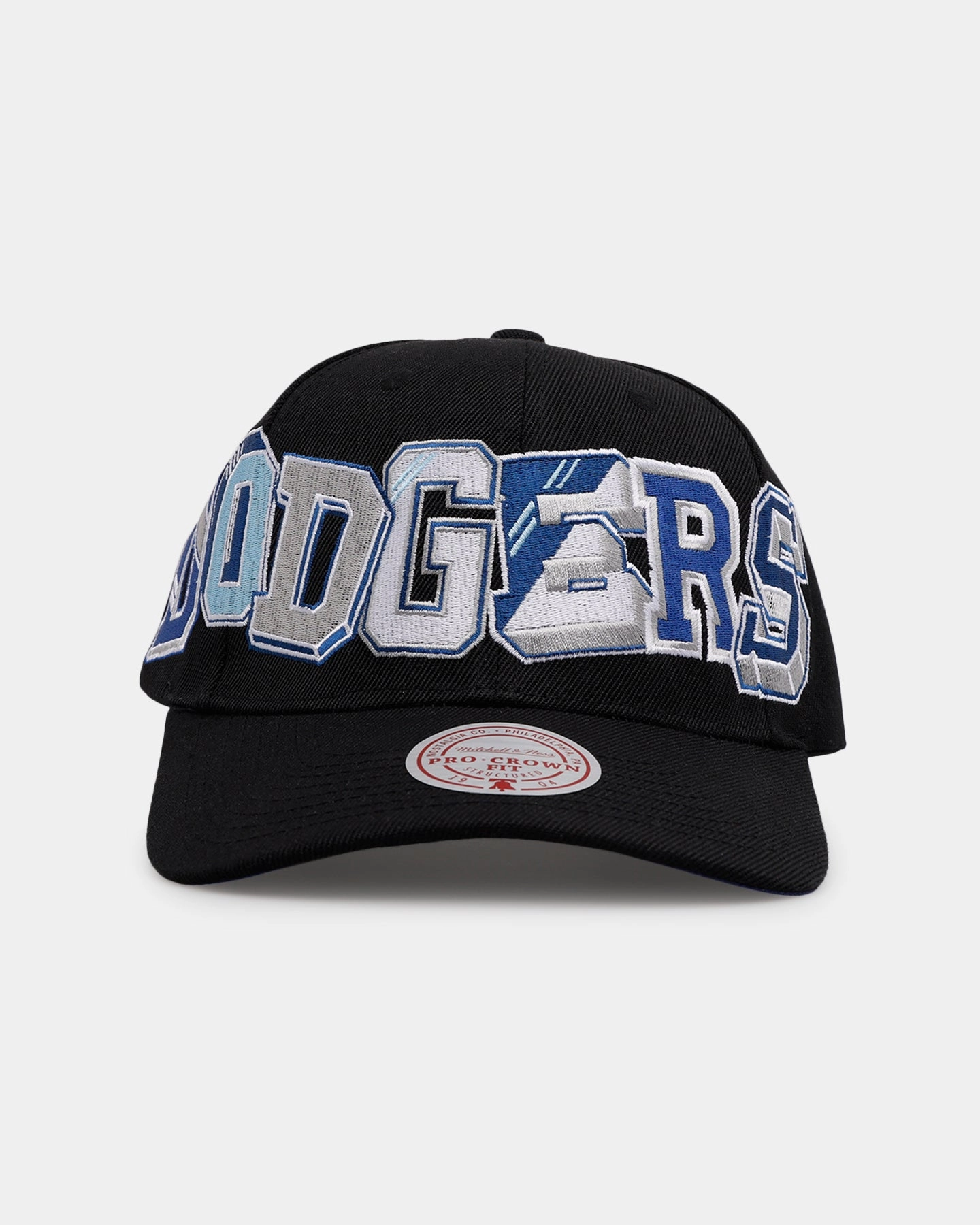 Mitchell & Ness Los Angeles Dodgers 'Hyper Type' Pro Crown Snapback Black