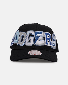Mitchell & Ness Los Angeles Dodgers 'Hyper Type' Pro Crown Snapback Black