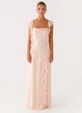 Naya Maxi Dress - Peach