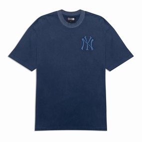New York Yankees Washed MLB Oversized T-Shirt Blue