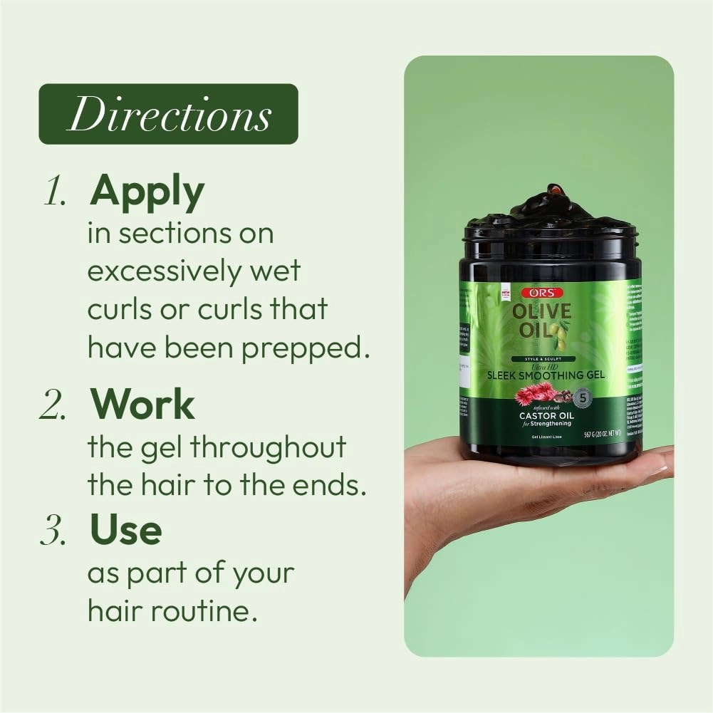 ORS Olive Oil Sleek Smoothing Gel Infused with Castor Oil - 20 oz