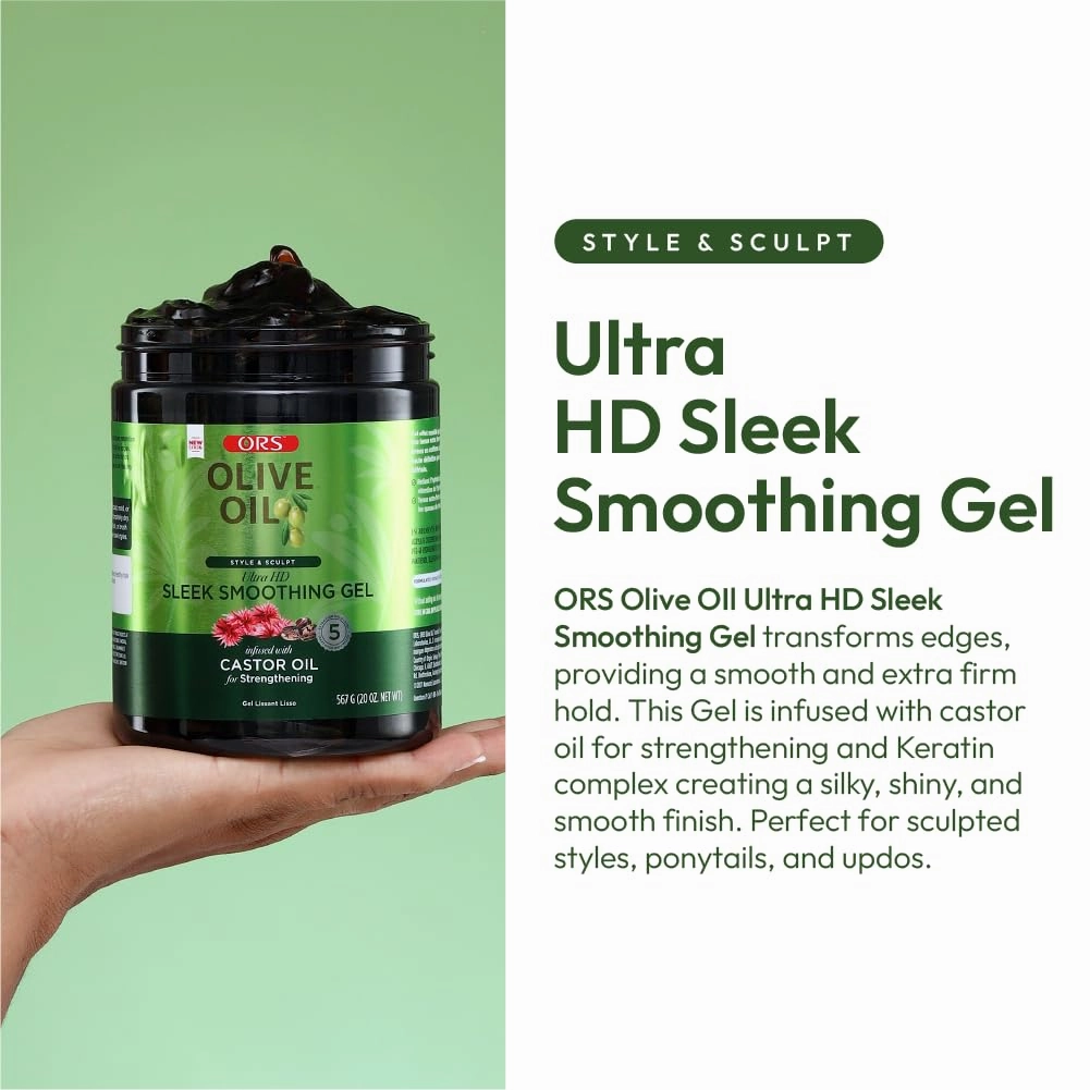 ORS Olive Oil Sleek Smoothing Gel Infused with Castor Oil - 20 oz