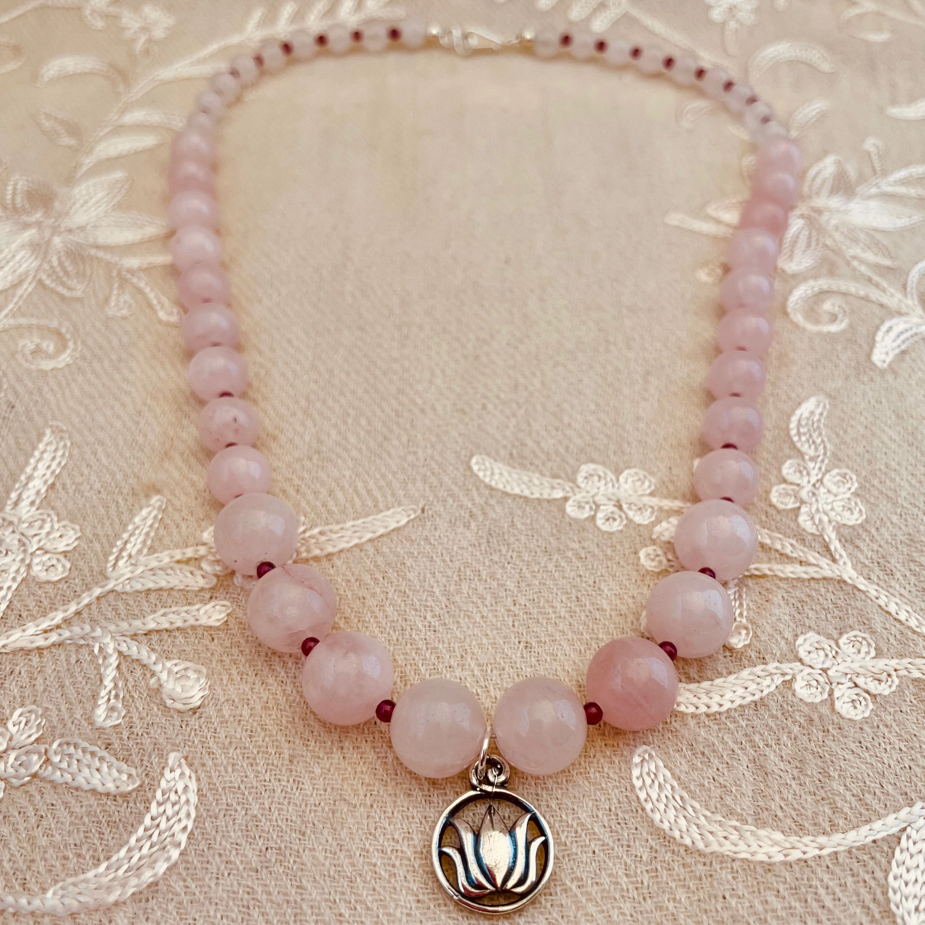 Padma Rose Quartz Necklace