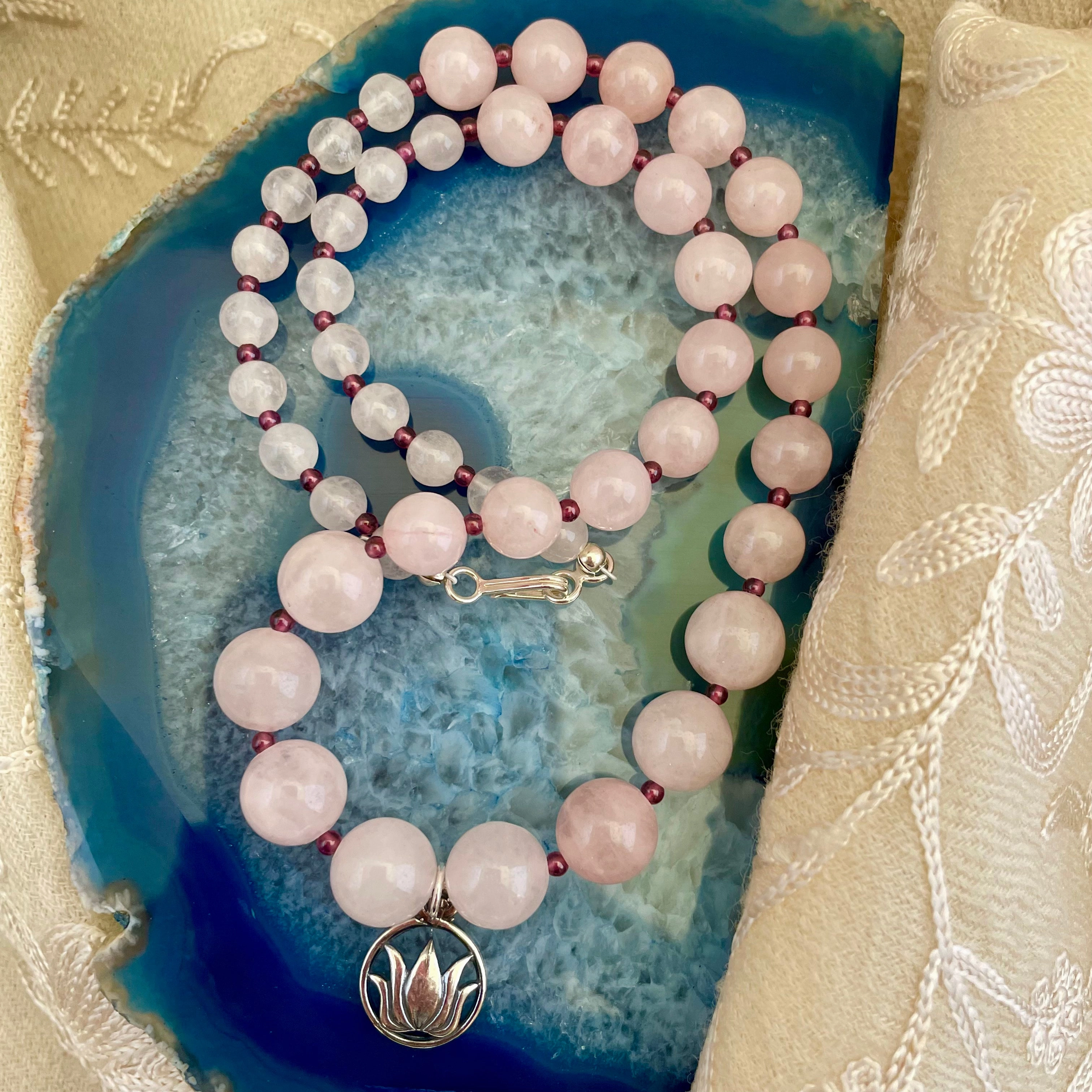 Padma Rose Quartz Necklace