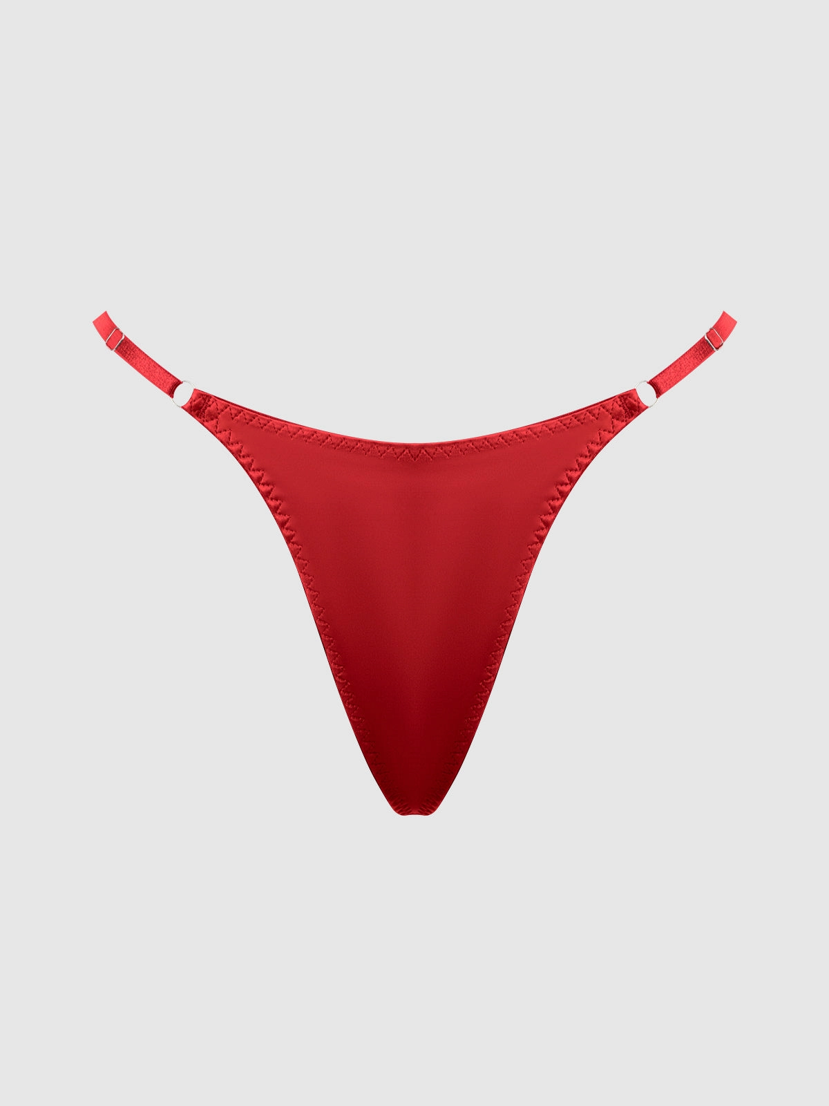 Petra Slider Side Rhinestone Back Satin Mini G-String