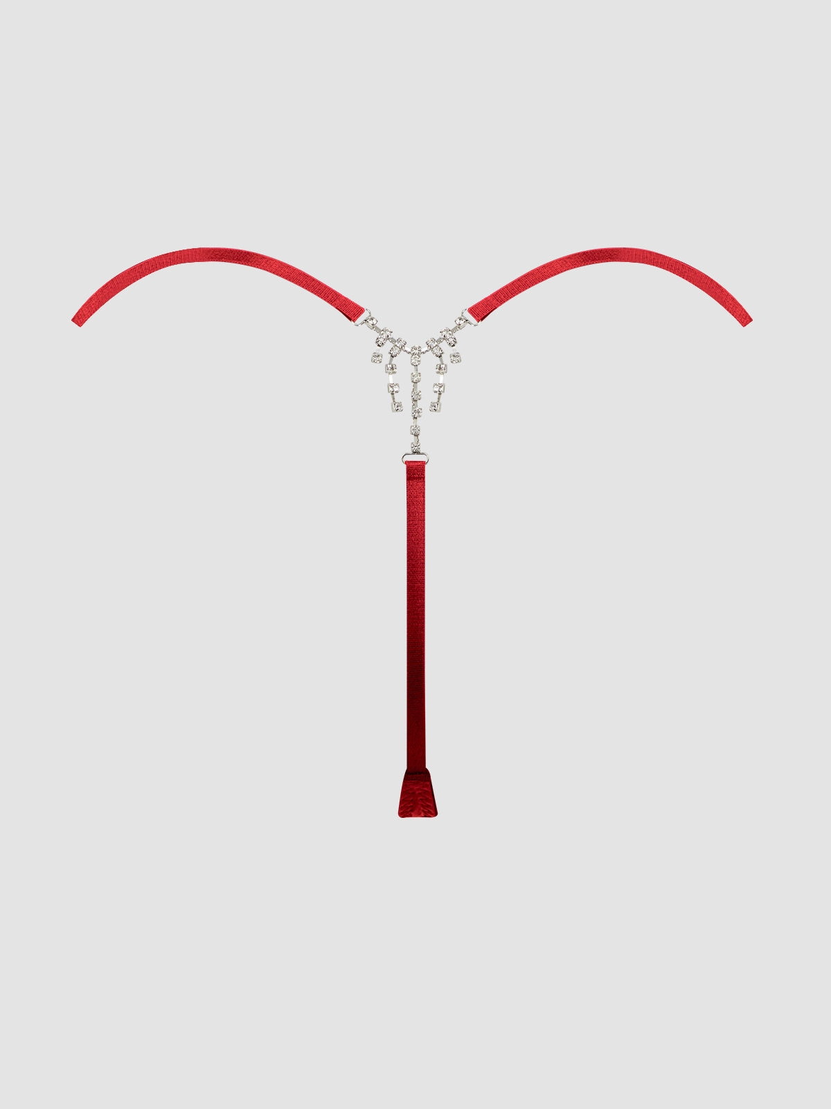 Petra Slider Side Rhinestone Back Satin Mini G-String