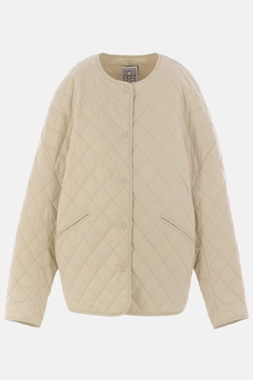 quilted cotton oversized jacket
