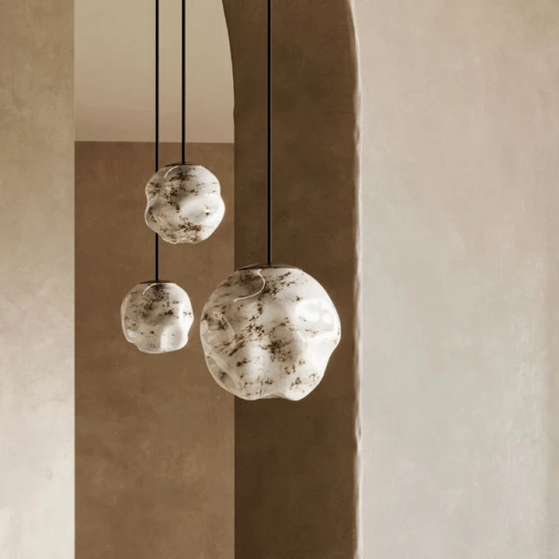 Refined Textured Glass Pendant