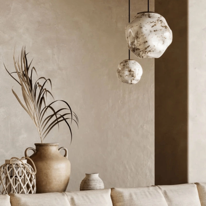 Refined Textured Glass Pendant