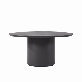 Santorini Outdoor Slated Round Dining Table