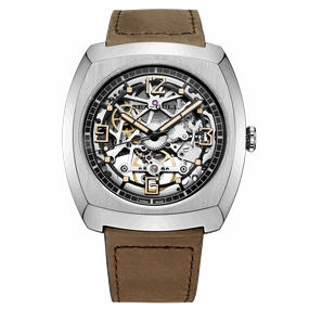 Seagull Watch | Trendy Barrel Skeleton Automatic Watch 44*46mm