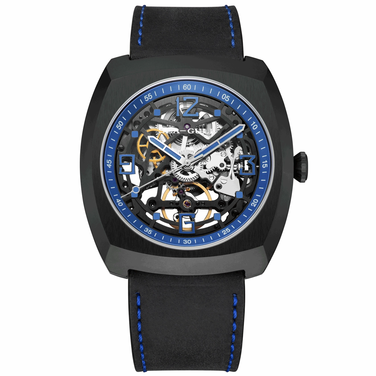 Seagull Watch | Trendy Barrel Skeleton Automatic Watch 44*46mm