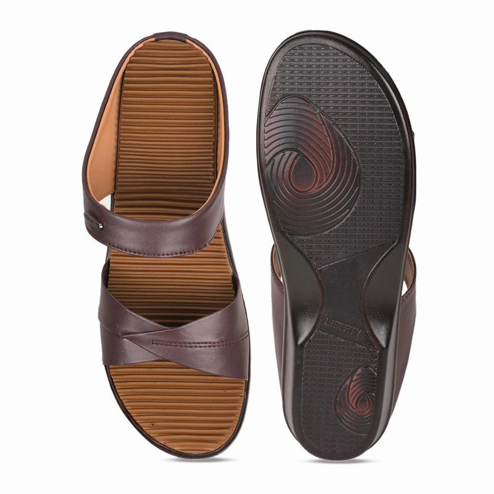 Senorita Casual (Brown) Slippers For Women LAF-1025 By Liberty