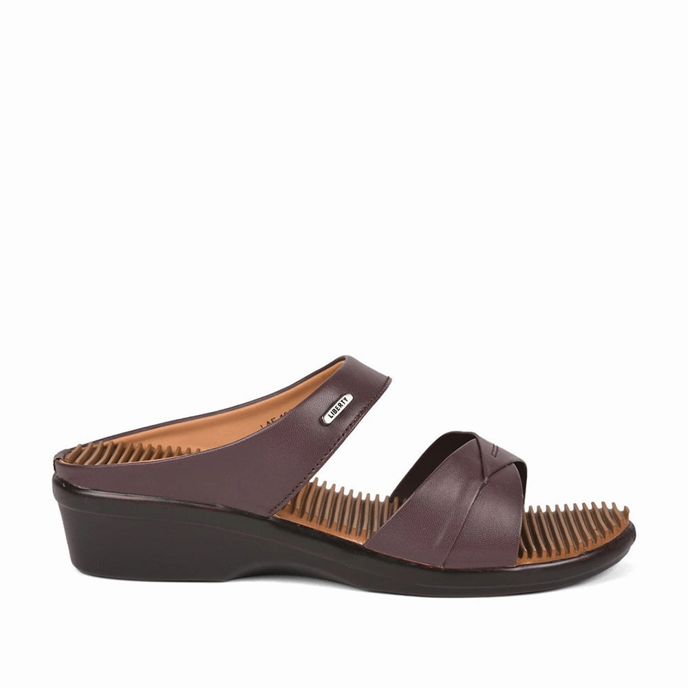 Senorita Casual (Brown) Slippers For Women LAF-1025 By Liberty