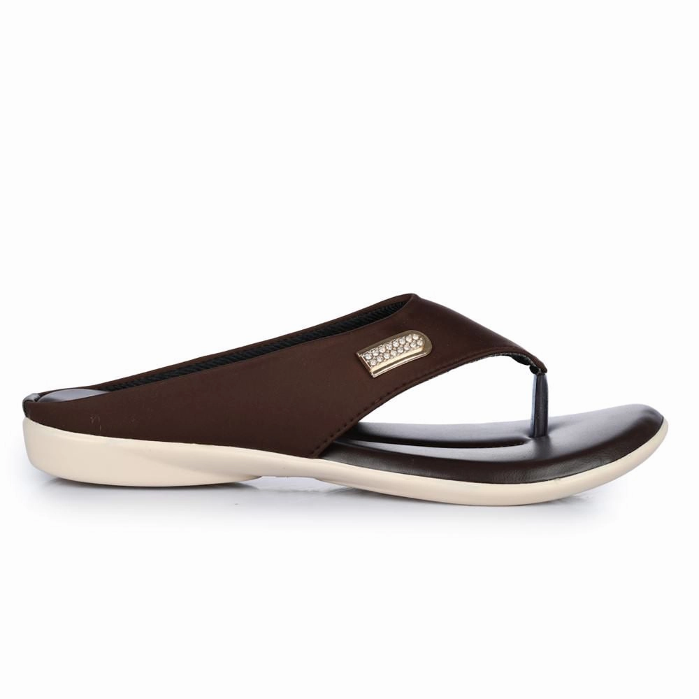 Senorita Casual (Brown) Slippers For Women MK-09 By Liberty