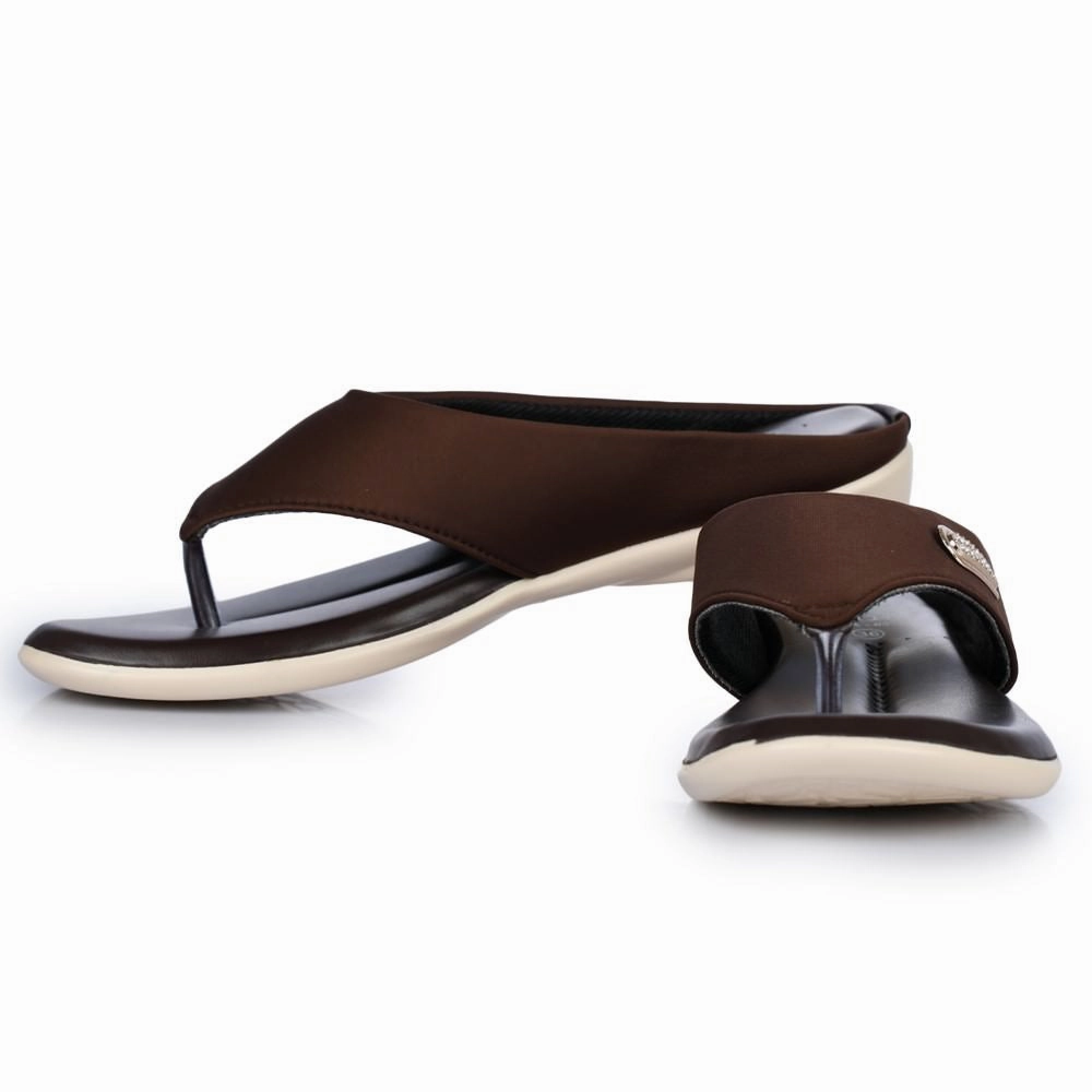 Senorita Casual (Brown) Slippers For Women MK-09 By Liberty