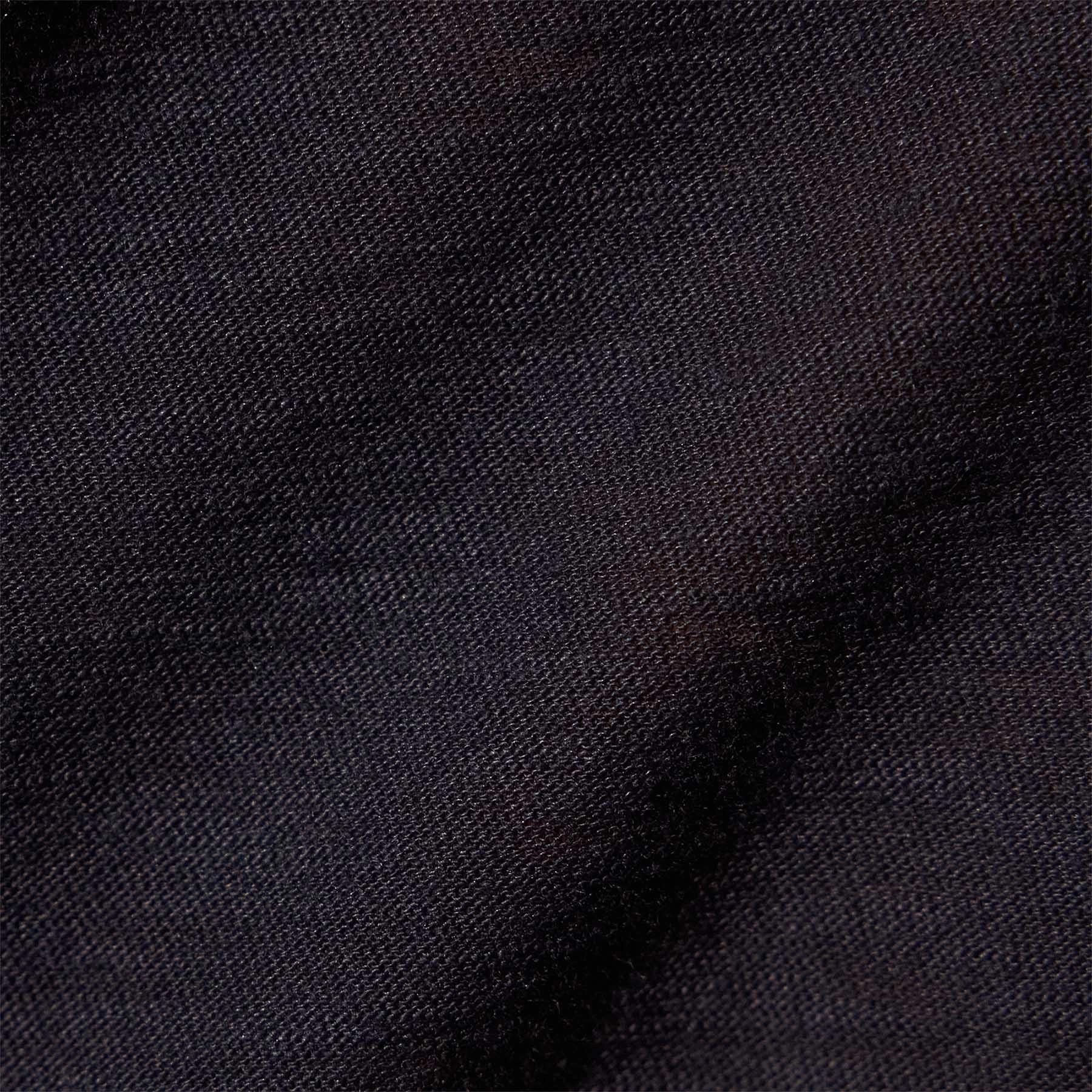 Sheer Slub Casual V Neck - Deep