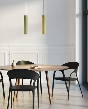 Sleek Cylindrical Aluminum Pendant