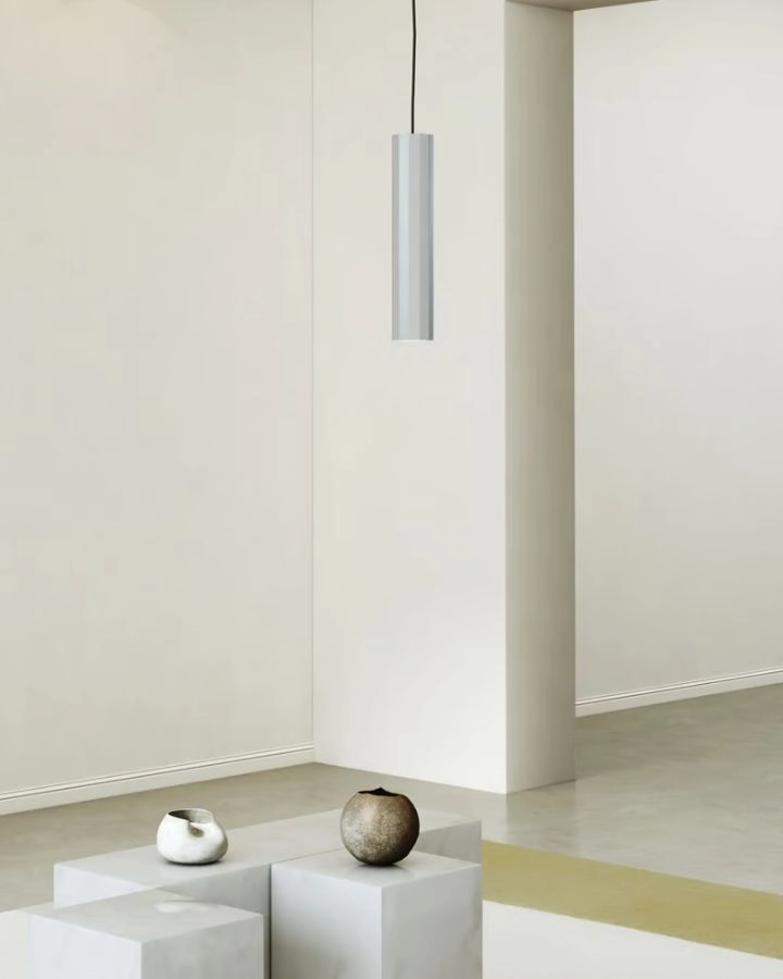 Sleek Cylindrical Aluminum Pendant