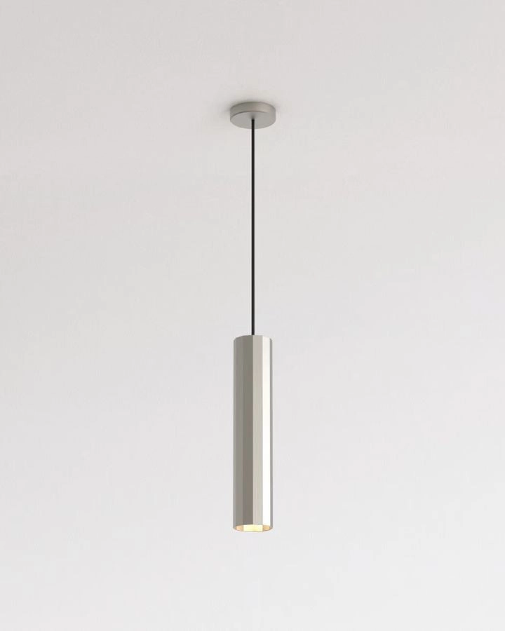 Sleek Cylindrical Aluminum Pendant