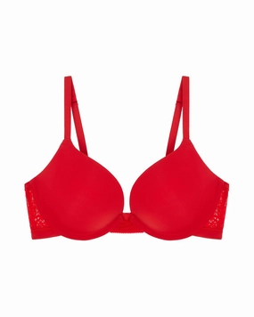 Sleek Micro Push Up Bra with Lace