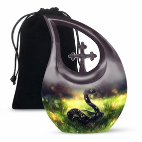 Sleek Snake Urn for Ashes Modern, Reverent Memorial Tribute