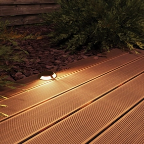 Sleek Solid Brass Surface Mount Deck Light