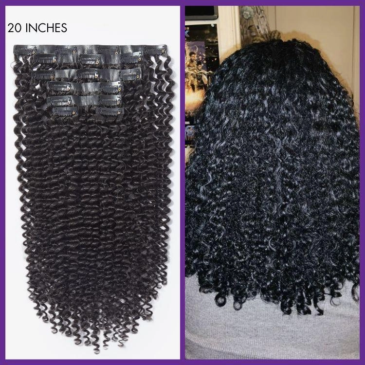 Straight / Body Wave / Kinky Curly / Yaki Straight / Kinky Straight / Messy Curly Clip in Hair Extensions Real Human Hair Pieces 135g 9pcs / 7pcs with Free Gift