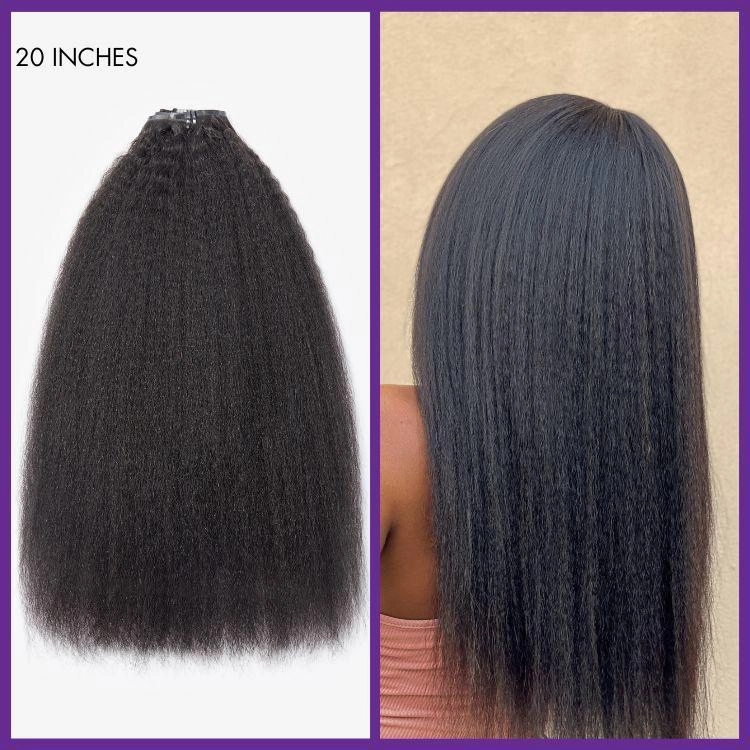 Straight / Body Wave / Kinky Curly / Yaki Straight / Kinky Straight / Messy Curly Clip in Hair Extensions Real Human Hair Pieces 135g 9pcs / 7pcs with Free Gift