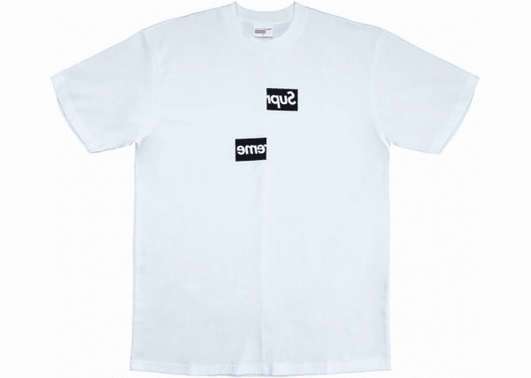 Supreme Comme des Garcons SHIRT Split Box Logo Tee White