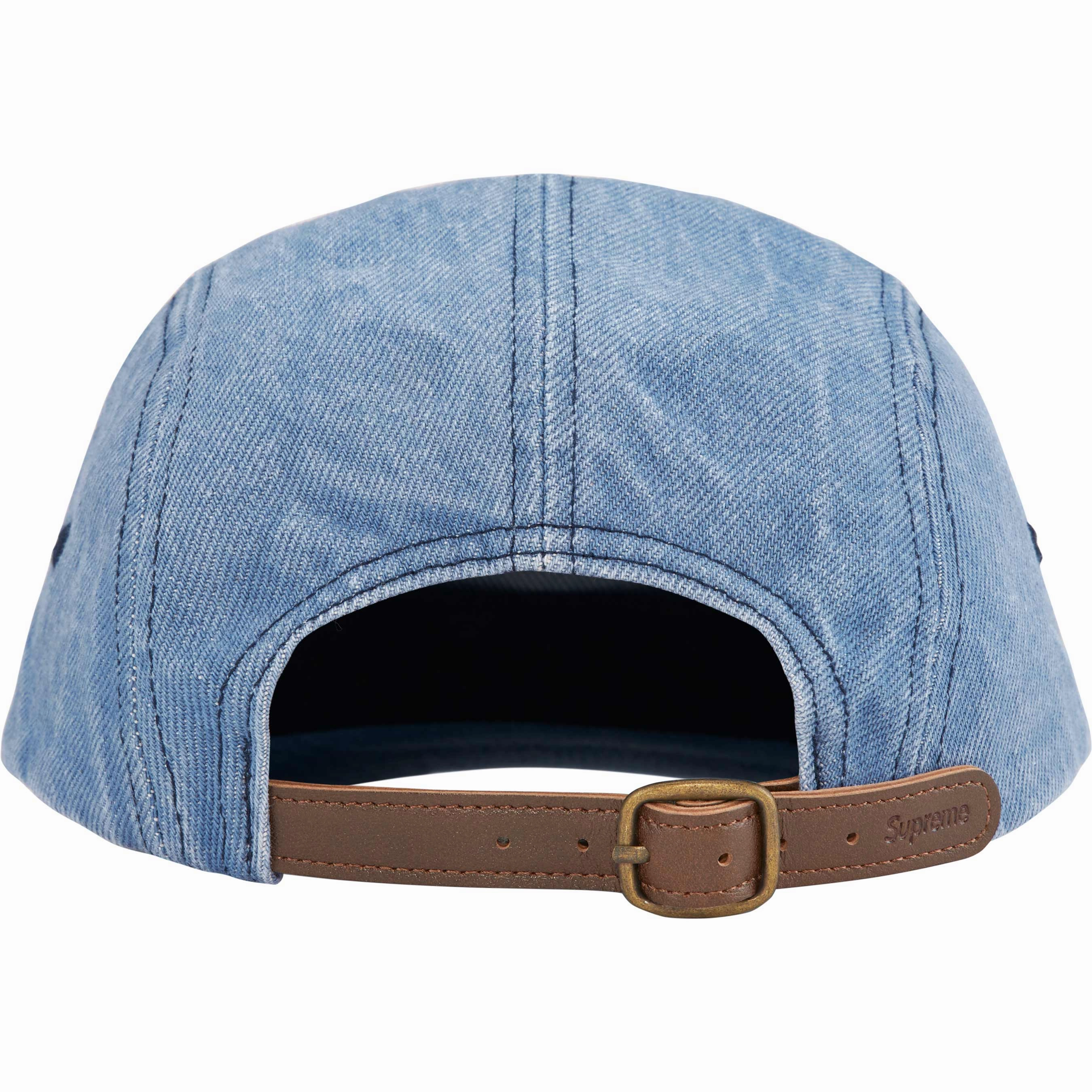 Supreme FW24 Washed Chino Twill Camp Cap Denim
