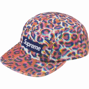 Supreme FW24 Washed Chino Twill Camp Cap Leopard