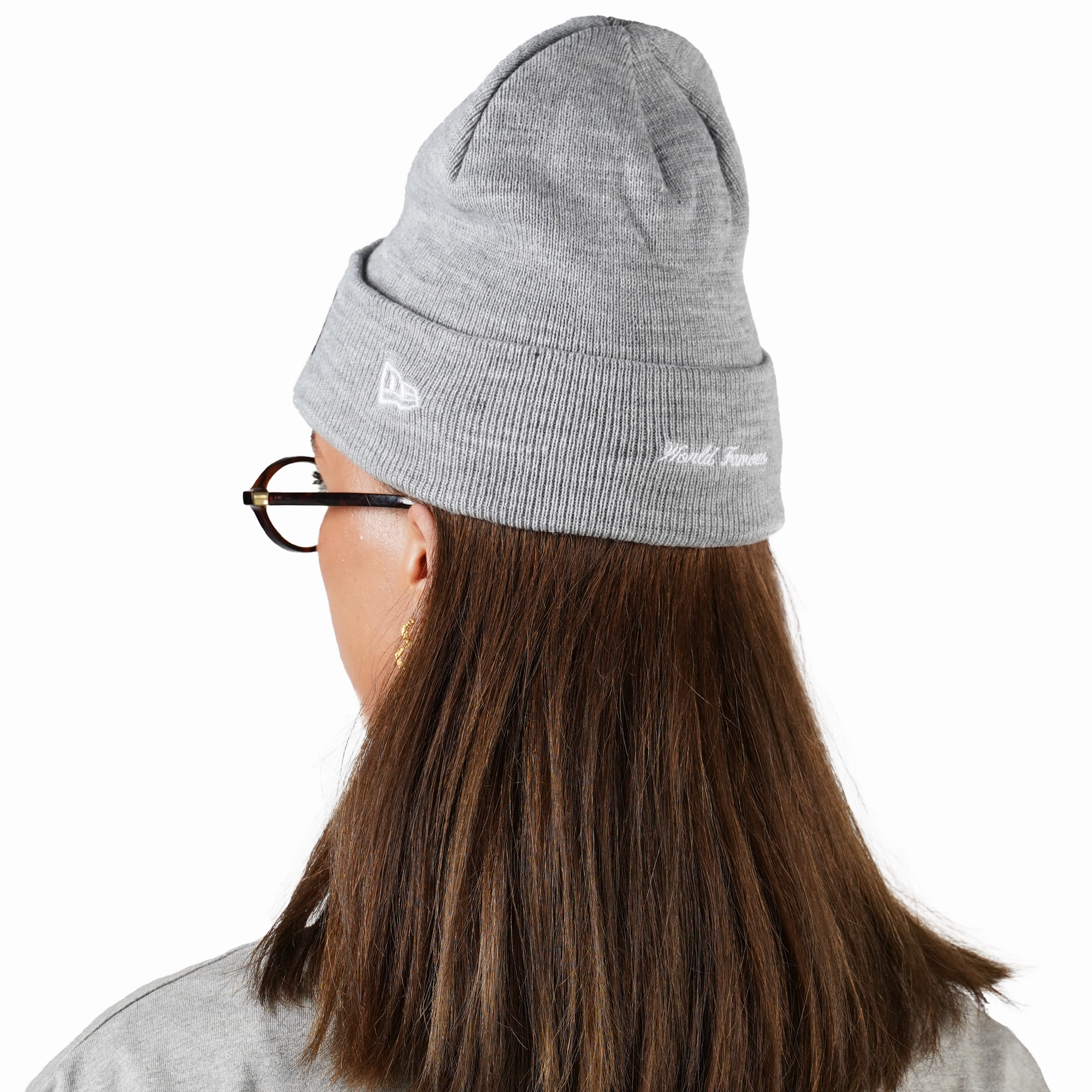 Supreme New Era Box Logo Beanie (FW22) Heather Grey