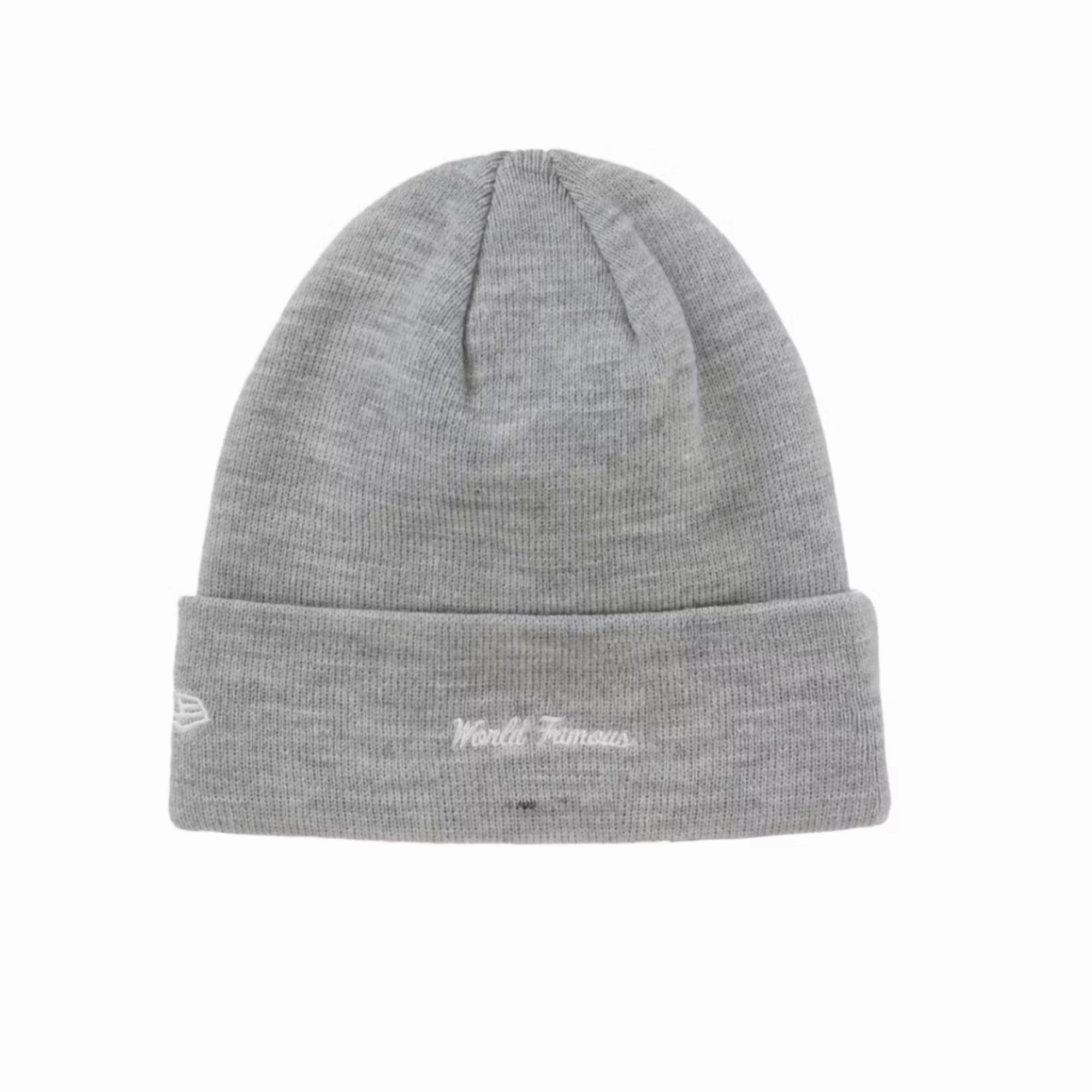 Supreme New Era Box Logo Beanie (FW22) Heather Grey